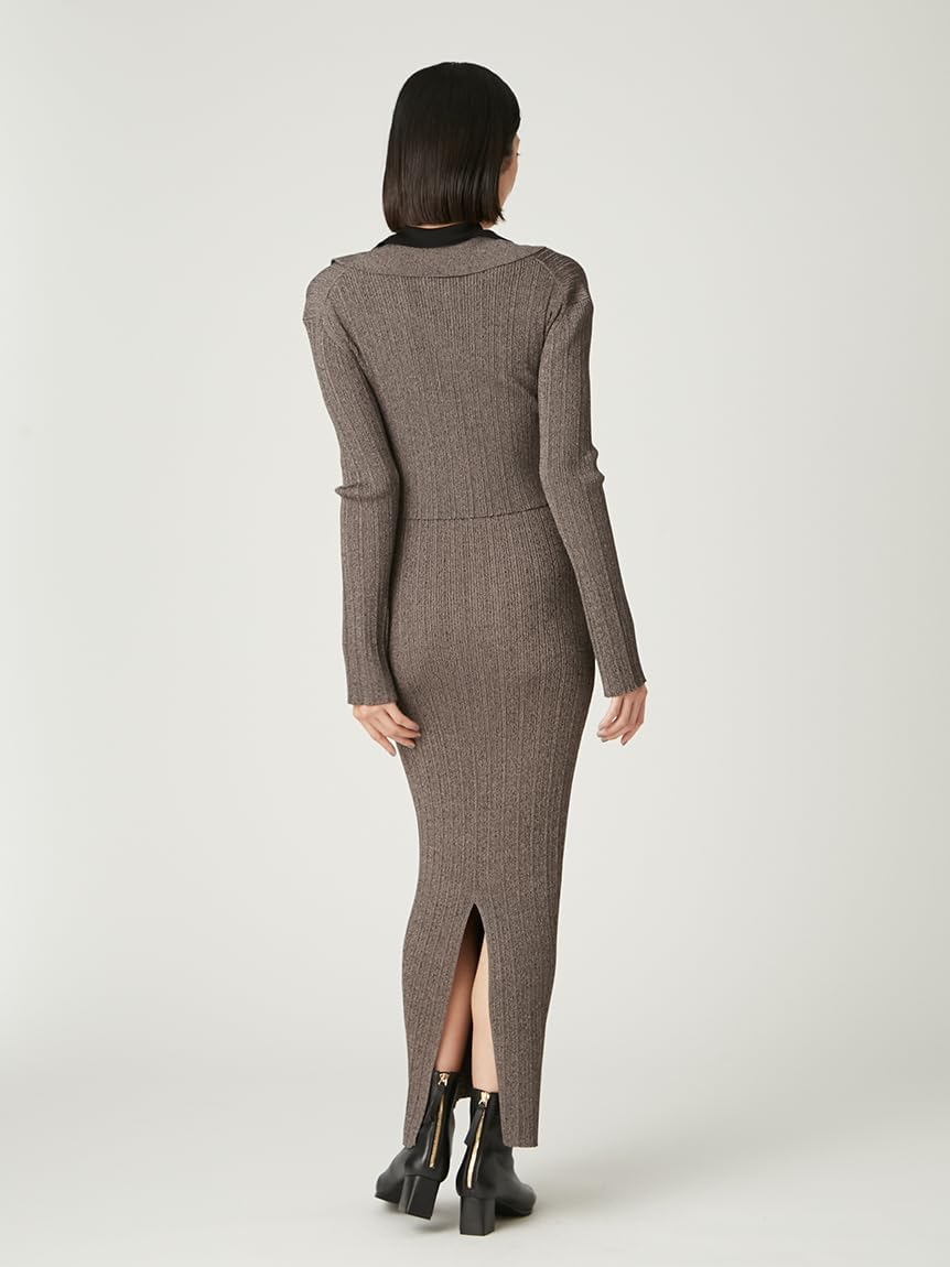 Amazon.co.jp: [フレイ アイディー] ポロカラーアンサンブルリブニット