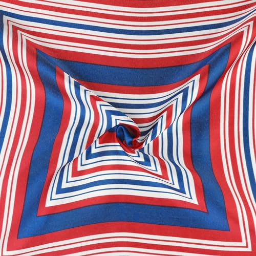 uxcell Women Square Scarf Scarves Leopard Printed Striped Polka Dots Pattern Kerchief Neckerchief3