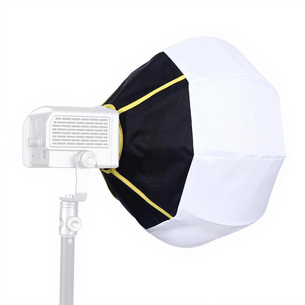 Softbox de lanterne 12" mini diffuseur lumineux 270 degres modificateur eclairage omnidirectionnel cob - 8