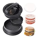 DAS IDEALE KÜCHENWERKZEUG FÜR ALLE BURGER-FANS - Keine Lust mehr auf unförmige und auseinanderfallende Burger? Beeindrucken Sie Ihre Gäste mit saftigen, perfekt geformten Burgerpatties, die perfekt durchgebraten sind - jedes mal!