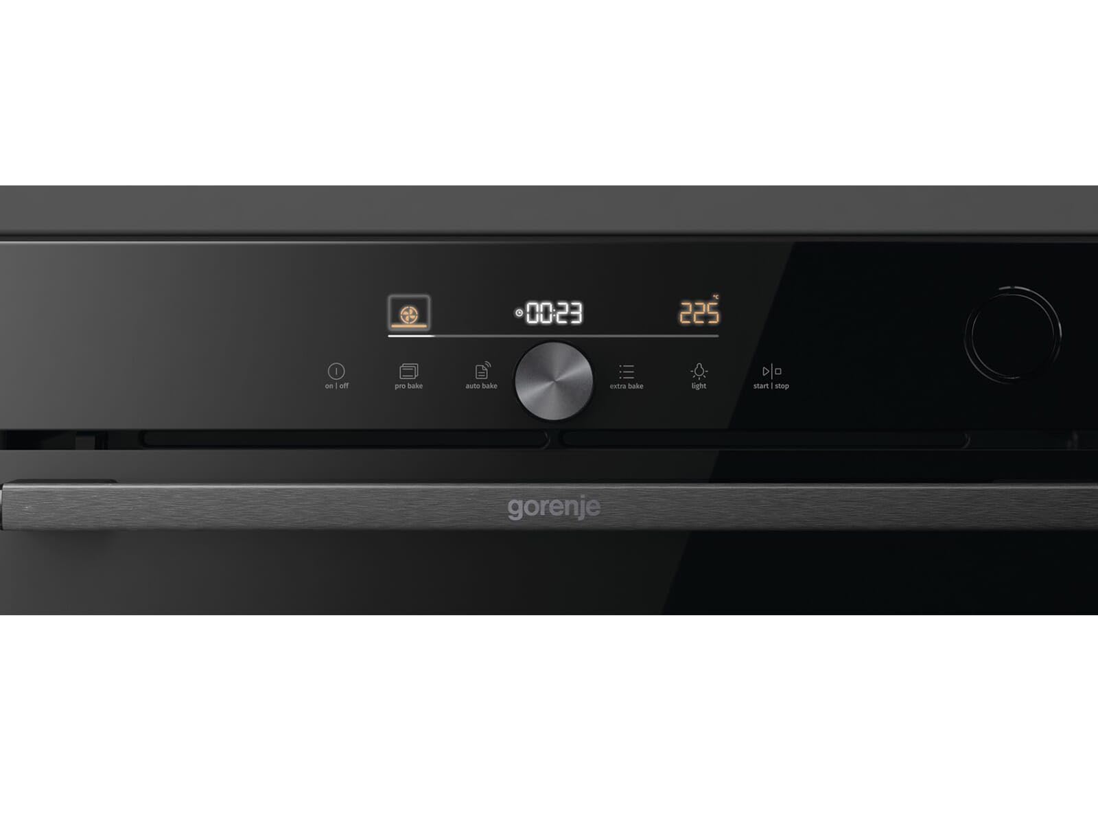 Gorenje BPSA6747DGWI - 742106 Pyrolyse Backofen Schwarz