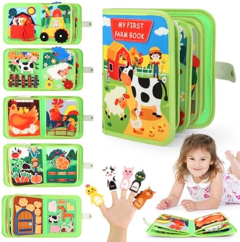 Juguetes Montessori 1 año, 20 en 1 Busy Board Libro Montessori In...