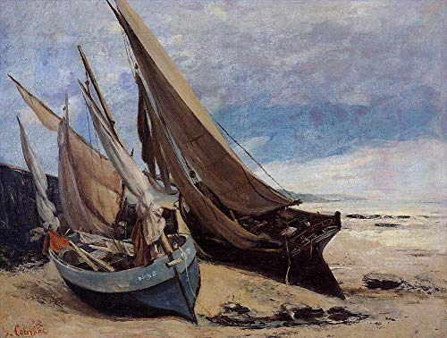 Peinture à l'huile pour décoration de chambre, paysage marin de Deauville Courbet