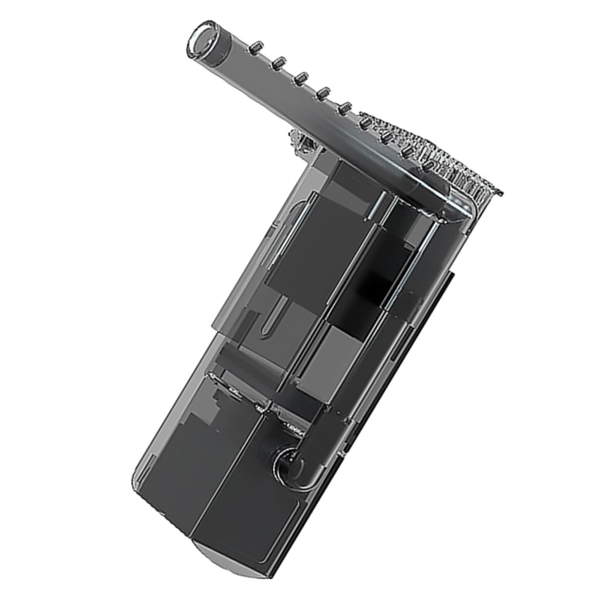 Toyvian 2 Pezzi Filtro a Film D' Aeratore per Acquari Accessori per Acquari Processore di Film D' per Rimozione del io Filtro o Pompa dell'Acqua Nero ABS