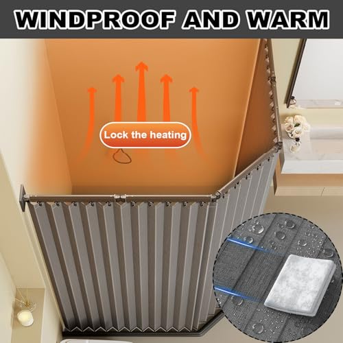 Barre de douche pliable en lin pour chambre, balcon et dressing - 5