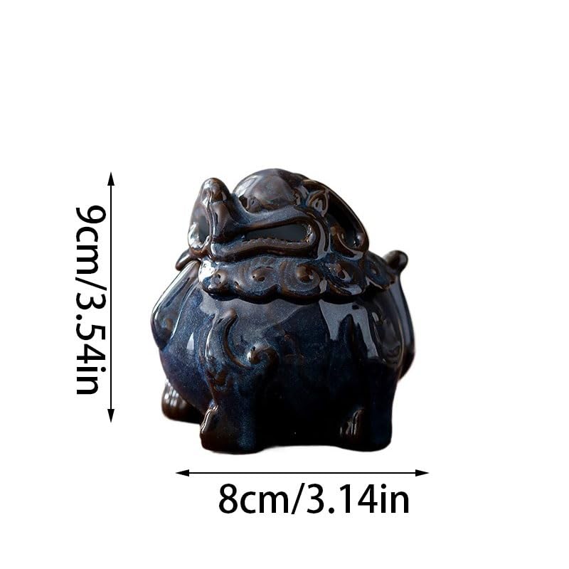 Quemador de Incienso de reflujo, Quemador de Incienso de cerámica Antiguo, Quemador de Incienso de Madera de agar para Mesa de té de Interior, Quemador de aromaterapia, Adornos Zen