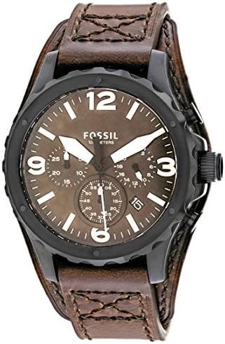 Fossil Nate Men's Brown Dial Leather 