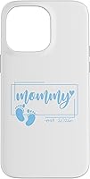 Vista 21 de Mommy Est 2026 Pregnancy Announcement Baby Boy Reveal Case for iPhone 17