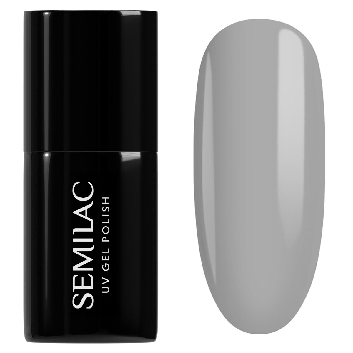 Semilac Gel Nail Polish | Long Lasting And Easy To Apply | Perfect For Home And Professional Manicure And Pedicure - 105 Stylish Gray 7Ml