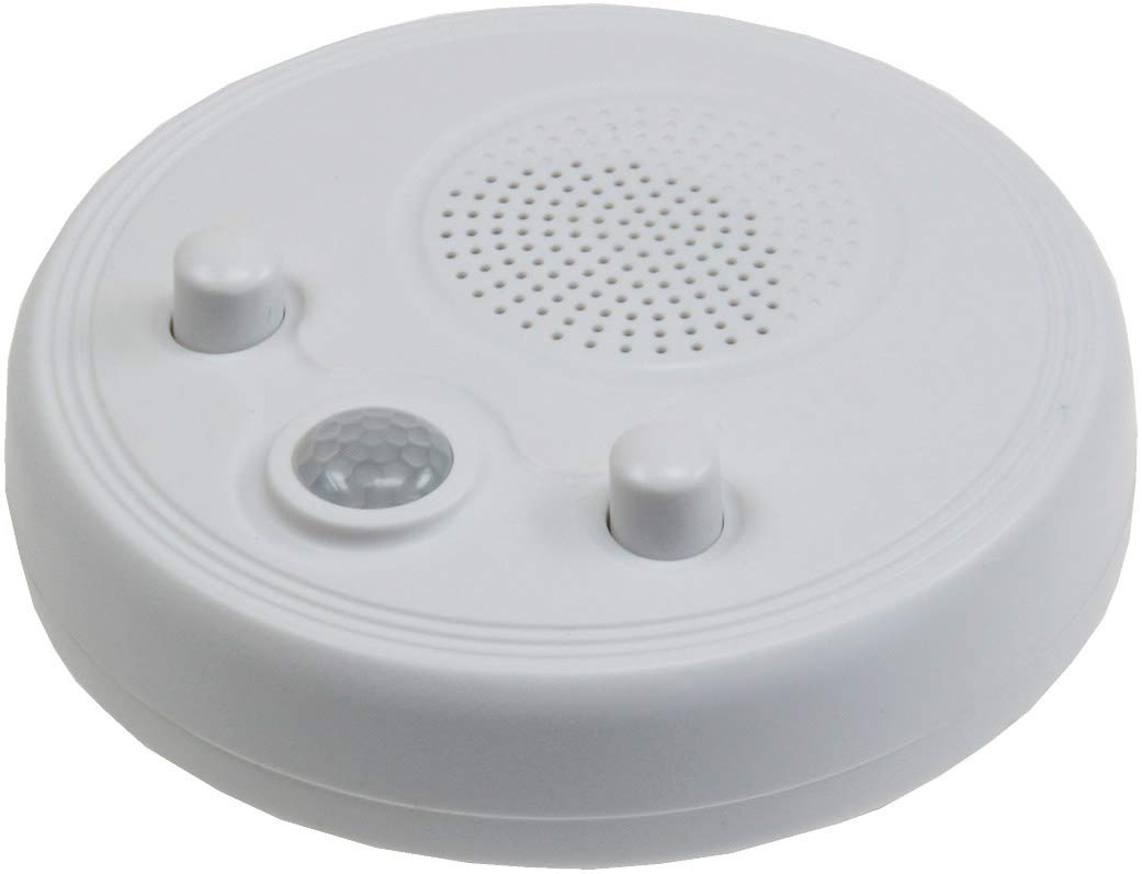 ChiliTec 21889 ścienne radio sufitowe z czujnikiem ruchu 360° czujnik Ø 95 mm bateria 3 x AA biały, biały