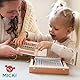 Micki Webrahmen Quadrat – DIY Kit für Kinder und Erwachsene – Webstuhl für Kinder– Garnspielzeug aus Holz für Anfänger - Spielealter 3+ - 120X120X50 mm