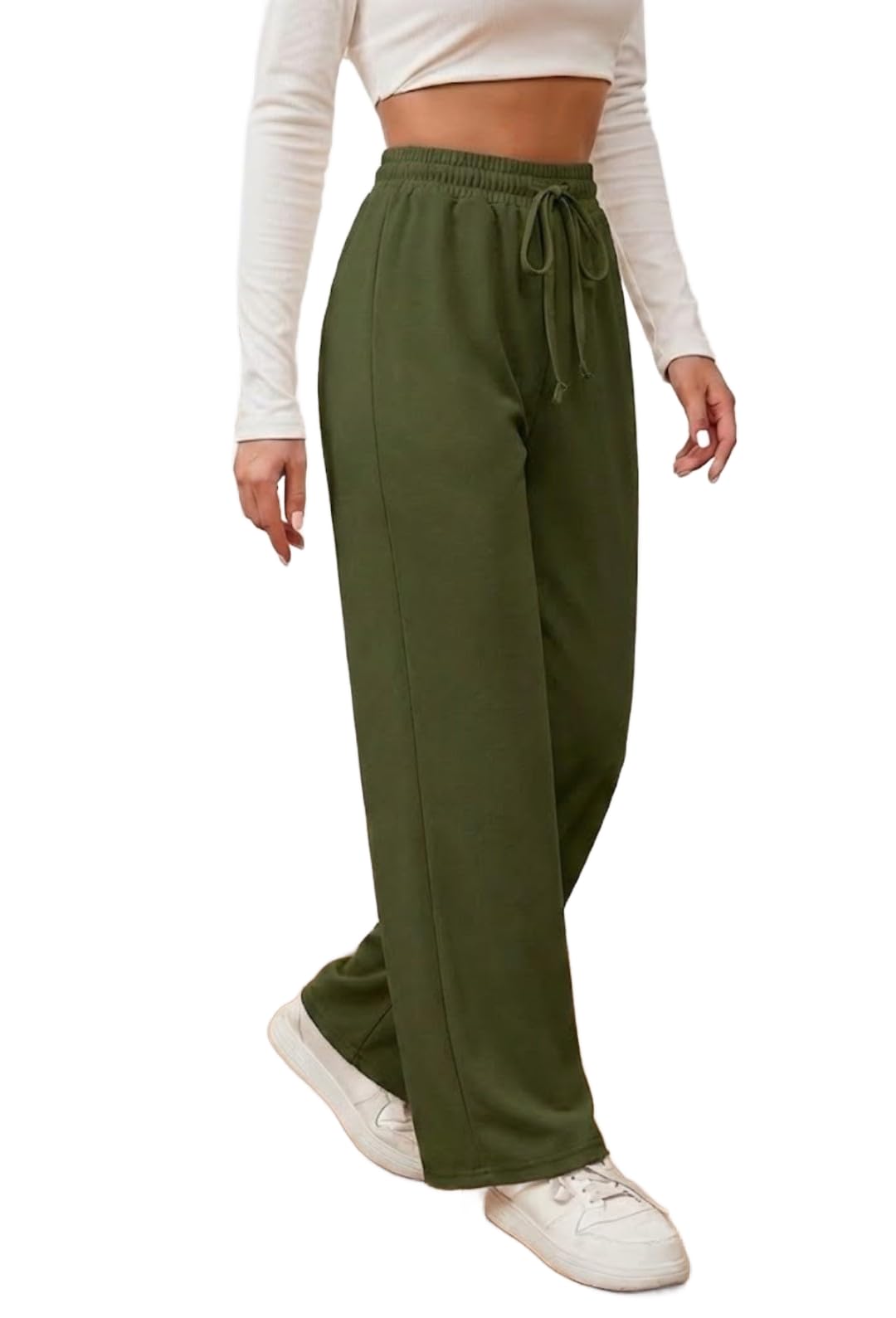 dockstreet Track Pant for Women || Baggy Fit || Track Pants || Full Elastic Jogger Track Pant ||-picture-52