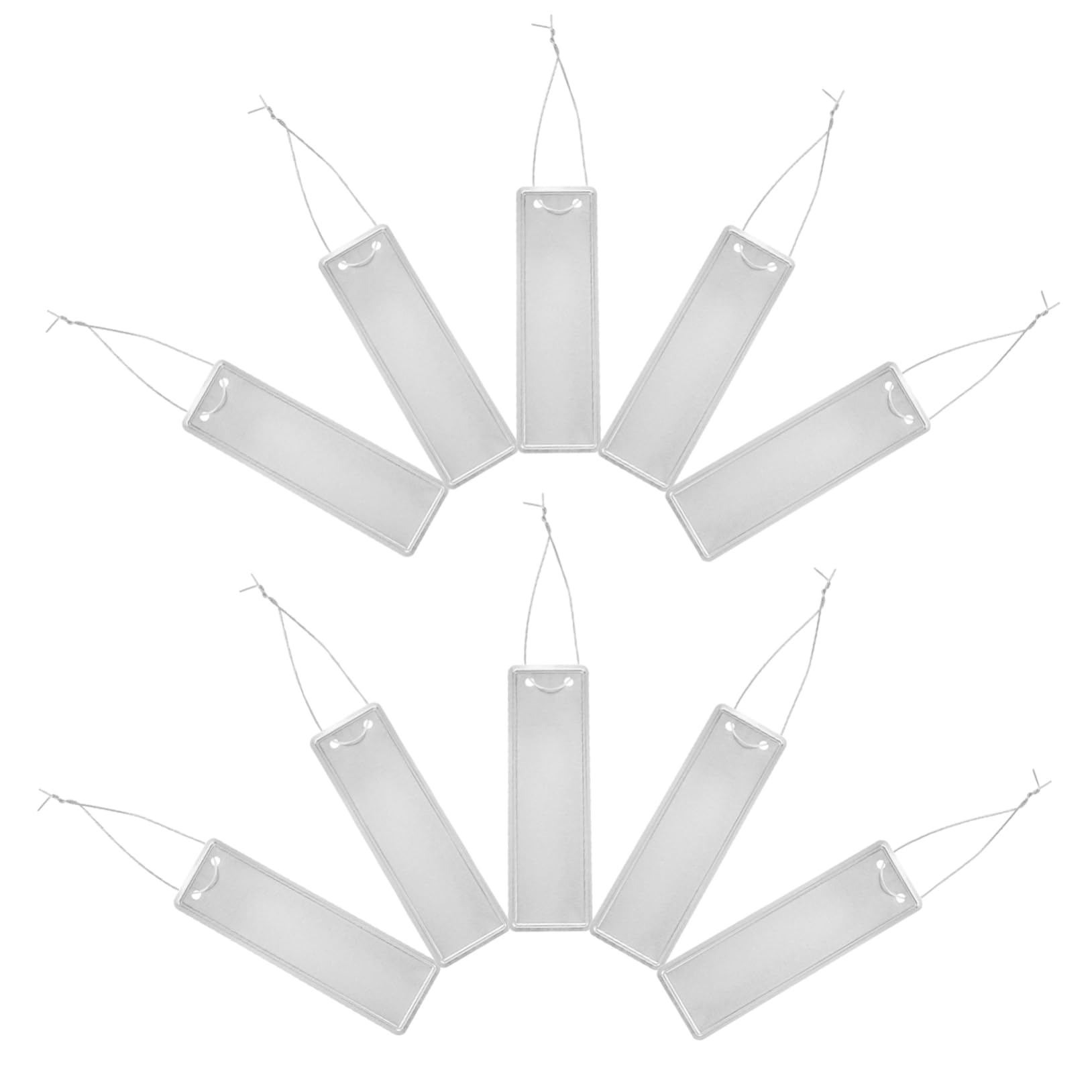SUPVOX 5 Ensembles Étiquettes Rondes En Aluminium D'Art Étiquette De Plante Étiquettes De Jardin Étiquettes De Plantes Pour es D'Extérieur Étiquettes Pour es 50 pièces * 5