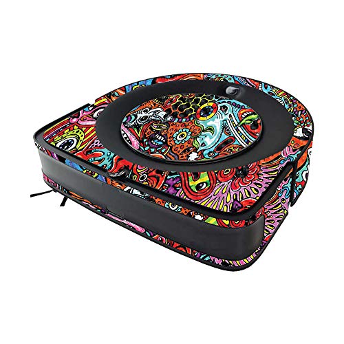 Image of MightySkins Carbon Fiber Skin Compatible with iRobot Roomba s9 Vacuum - Acid Trippy | Textured Carbon Fiber Finish | Easy to Apply and Change Styles | Made in The USA