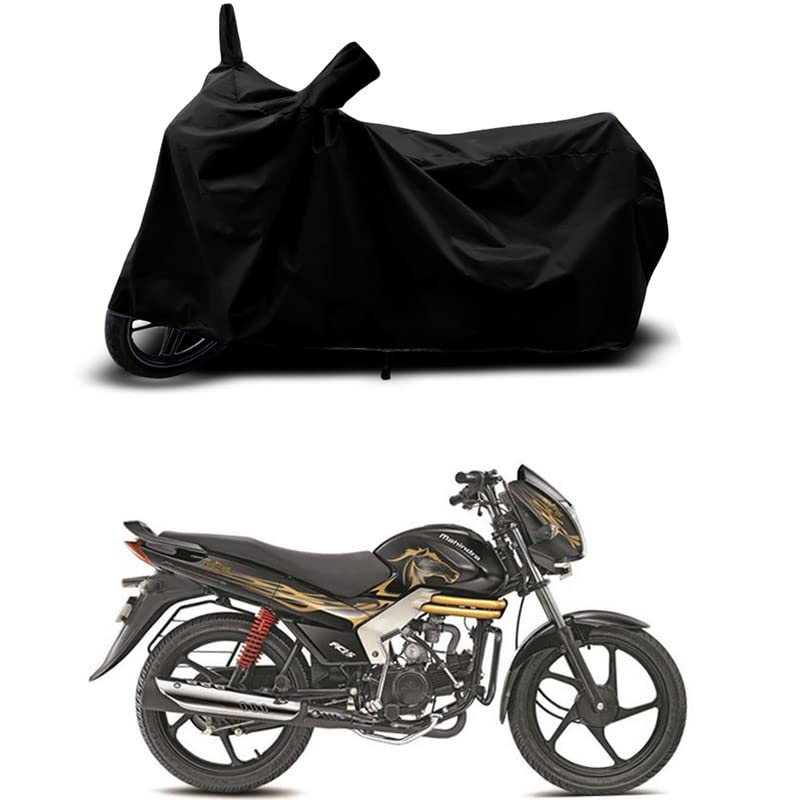 Image of 100% Scratchproof /UV-Rays /Heat Protection /Birds Dropping /Water Resistant /Dust Proof /Waterproof /Full Bike Scooty Two Wheeler Body Cover Compatible for Centuro NXT All Varients[Black]