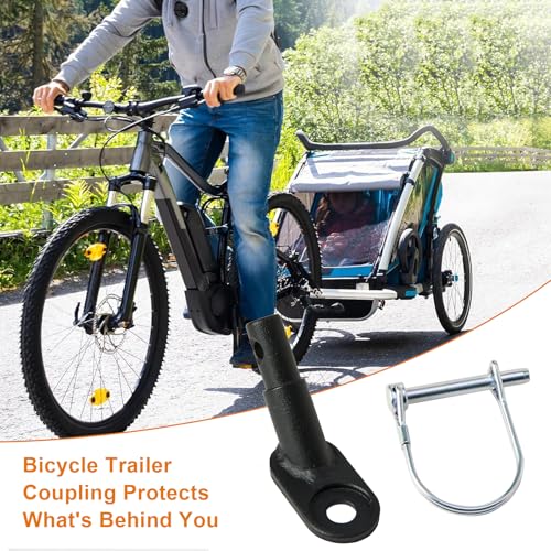 Fahrradanhängerkupplung Fahrradanhänger Kupplung Anhänger Adapter Hundeanhänger Anhänger für Fahrrad mit Sicherheitsstift Fahrradanhänger Kupplung Hund Fahrradanhänger Hundeanhänger