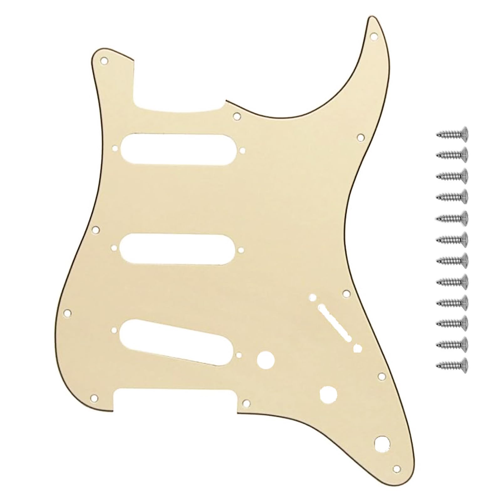 Musiin electric guitar pickguard compatible with Strat/Stratocaster 3-layer protector