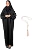 Women Prayer Clothes With Hijab Muslim Outfits Long Robe Abaya Turkish Islamic Dresses Dubai Kaftan With Rosary