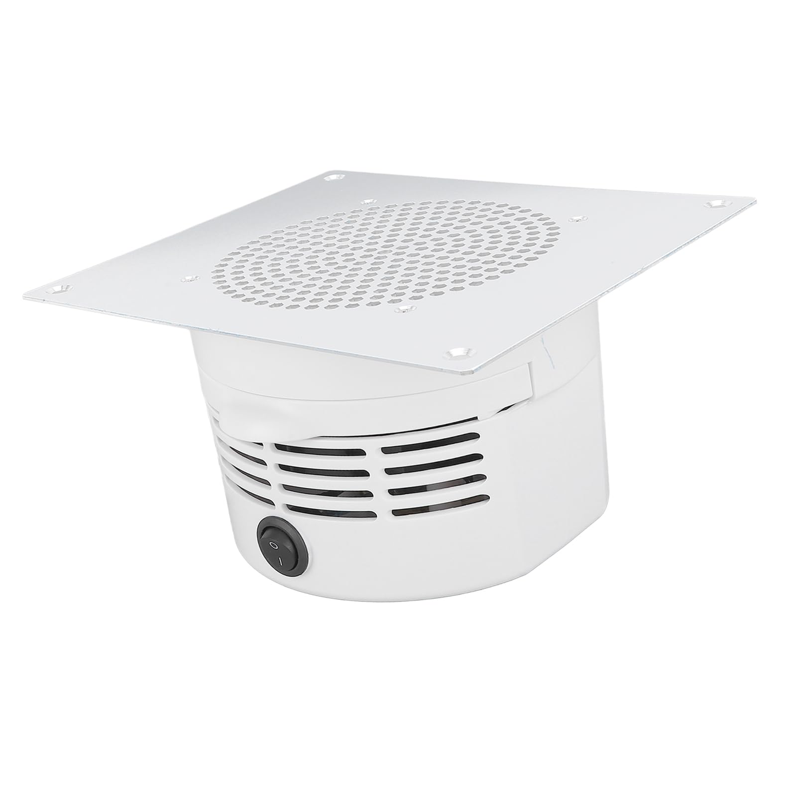 Colector de Polvo de Uñas, Aspirador de Uñas Integrado en la Mesa, Aspirador de Uñas con Superficie Metálica con Filtro Reutilizable, Potente Ventilador para Herramientas de