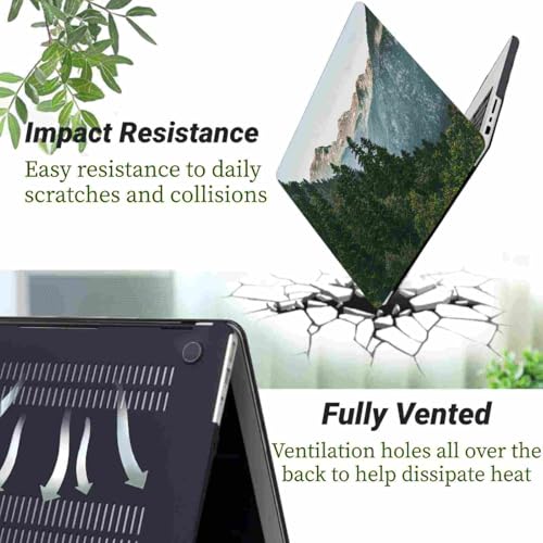 Coque rigide MacBook Pro 15 finition mate Forêt Sarcelle protection premium