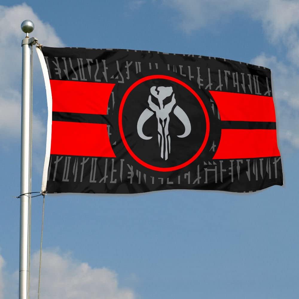 Mandalorian flag banner 3x5ft (Text) - Image 2