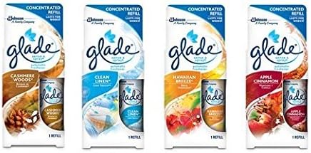 Glade Sense & Spray Variety Pack: Hawaiian Breeze, Cashmere Woods, Clean Linen, & Apple Cinnamon