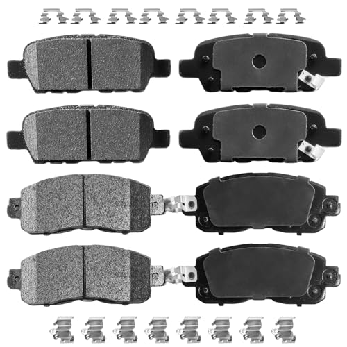 D905 D1650 Front Rear Ceramic Brake Pads Set For Nissan