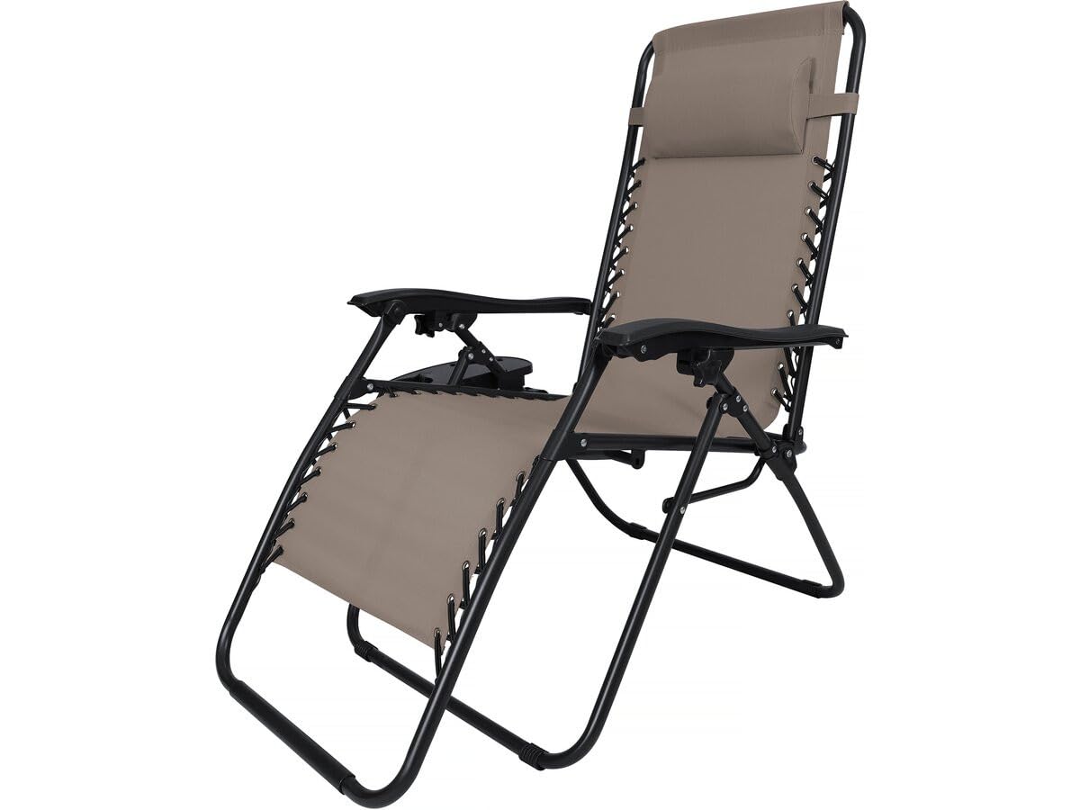 Fauteuil de Jardin Relax zéro gravité Sintra - Taupe