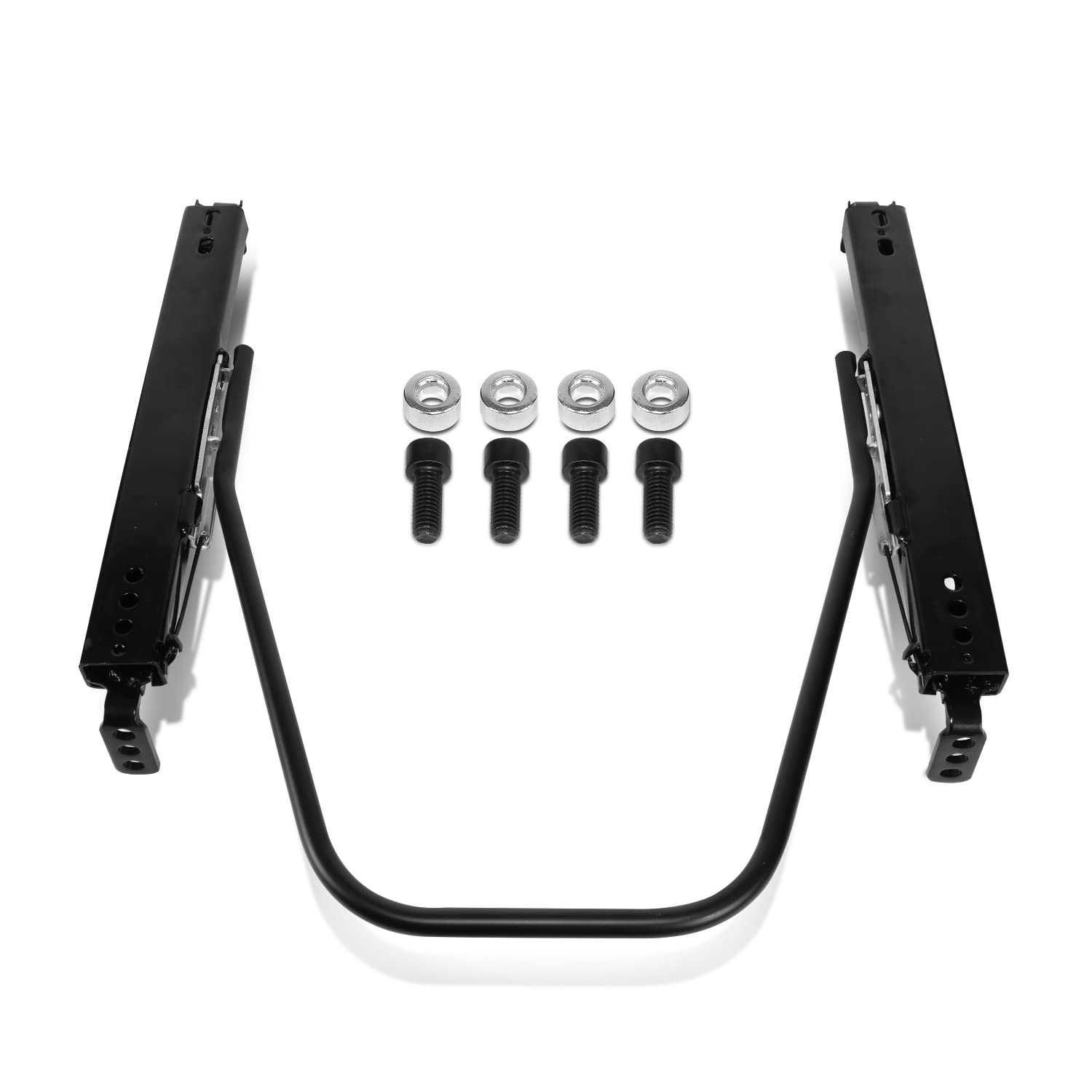 DNA MOTORING SLD-002 Universal Aftermarket Bucket Seat Procar Style Mount Dual Locking Slider, Fits Driver or Passenger Side