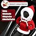 Gear Shift Cover,Cute and Soft Shift Knob Cover for Car Christmas Decorations,Non-Slip Gear Shift Hoodie Christmas Car Decor Car Interior Accessories for Automatic Gear Shifter Protection (Red)