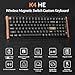 Keychron K4 HE – 96% Compact Hall Effect Wireless Mechanical Keyboard with Number Pad, Magnetic Switch, Rapid Trigger, Custom RGB, QMK/VIA, 2.4GHz/BT5.2/Wired, for Mac/Windows/Linux, Wood Frame, Black