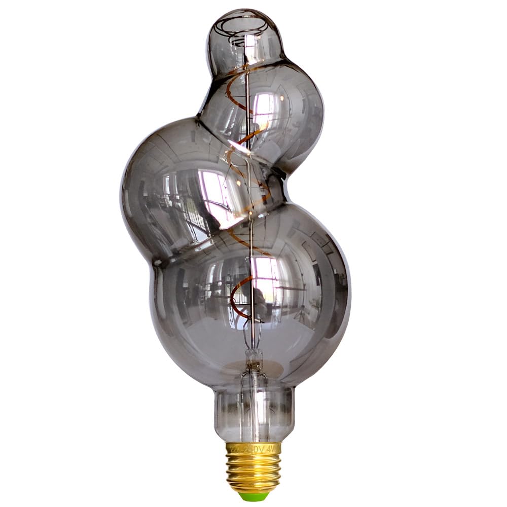 Tianfan Vintage Edison Bulb 4W Amber Light, Dimmable E27 LED Filament Bulb, 2000K Warm Glow - Image 2