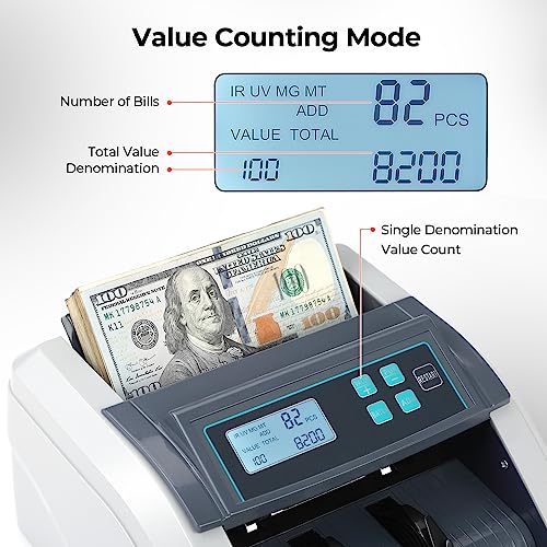 Munbyn IMC51-GR Money Counter Machine Count Value thumb #1