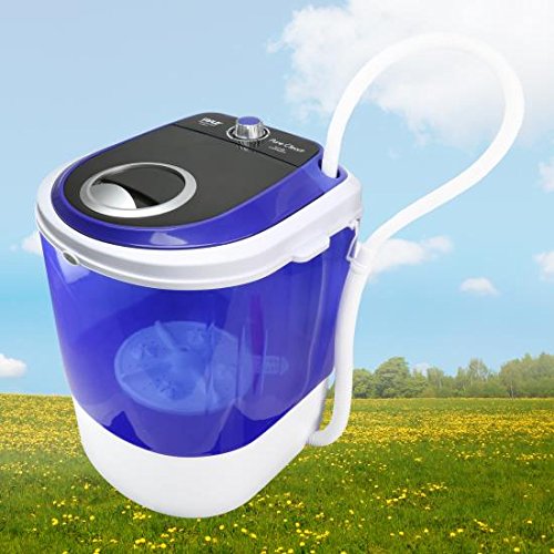 Pyle Upgraded Version Portable Washer - Top Loader Portable Laundry, Mini Washing Machine, Quiet Washer, Rotary Controller, 110V - For Compact Laundry, 4.5 Lbs. Capacity, Translucent Tubs #TOP4