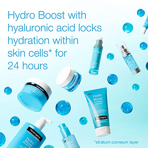 Neutrogena Hydro Boost Lightweight Hydrating Facial Cleansing Gel For Sensitive Skin, Gentle Face Wash & Makeup Remover With Hyaluronic Acid, Hypoallergenic & Non Comedogenic, 6 Oz #TOP3