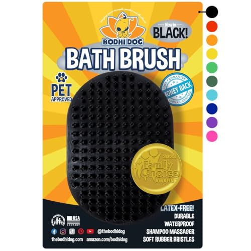 Bodhi Dog Shampoo Brush - Pet Grooming & Bath Supplies for Dogs and Cats - Bath Brush for Long &...
