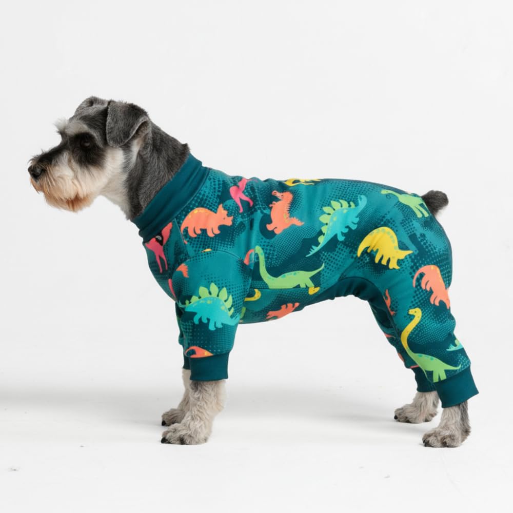 Spark Paws Dog Pajamas - Stretch Onesie Recovery Full Leg Surgery Suit PJS