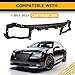 KUAFU Upper Radiator Support Compatible with 2011-2023 Chrysler 300 Replacement for 68142203AC CH1225234 Upper Tie Bar Electrophoresis Steel Plastic Black