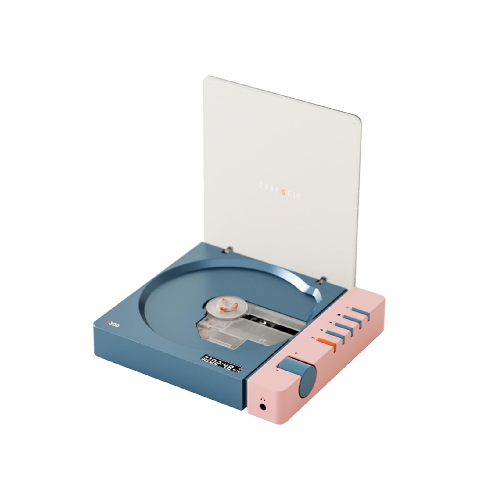 SYITREN R300 ポータブルCDプレーヤー ブルー/ピンク Amazon.co.jp: syitren R300 ポータブルcdプレーヤー bluetooth対応