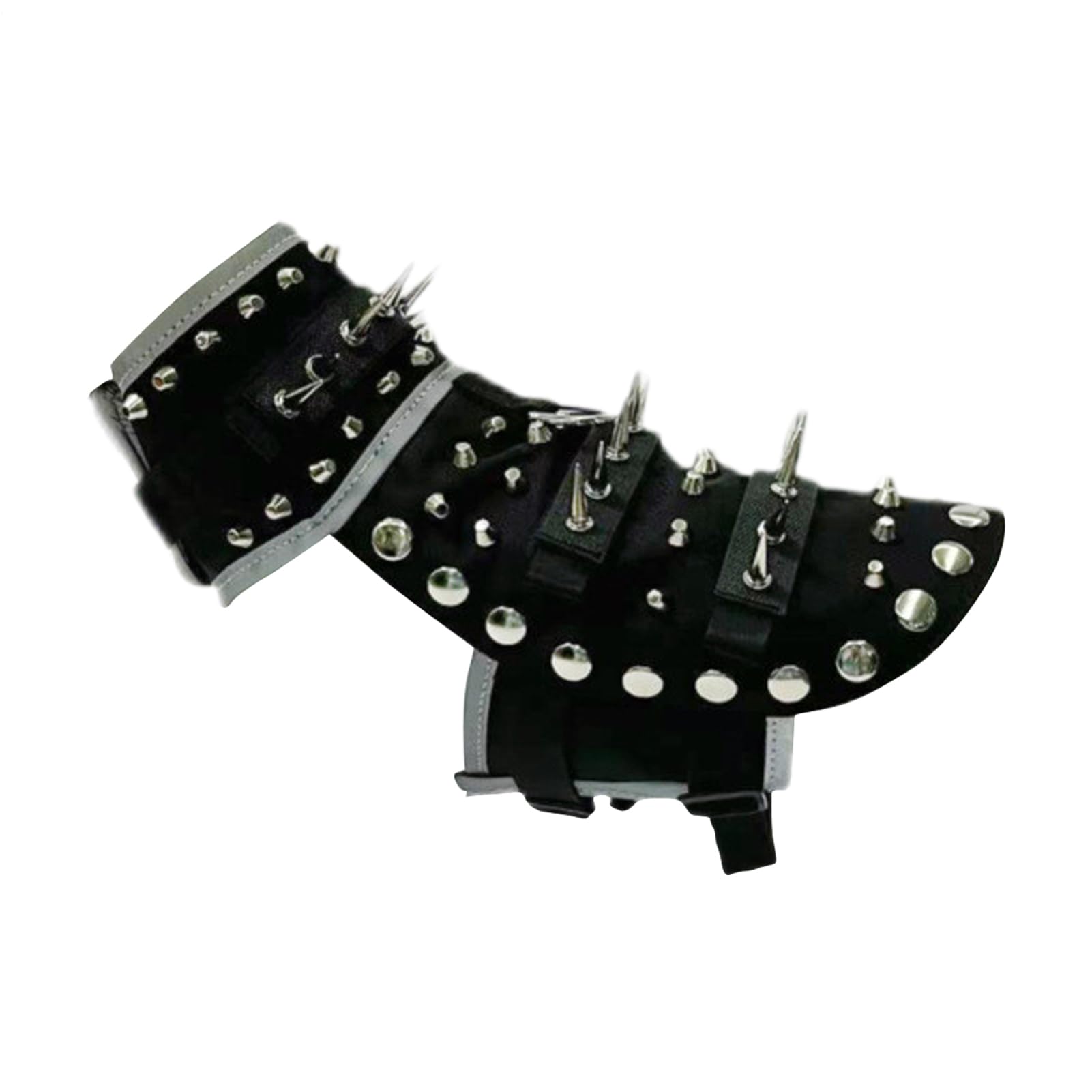 Chaleco con Púas para Perro Chaleco De Protección Reflectante Anti Coyote Y | Portátil Perros pequeños, medianos, grandes protección canina senderismo camping contra ataques