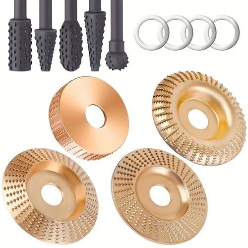 Meuleuse sculpture bois disques de ponçage et façonnage pour outil rotatif manuel 9pcs
