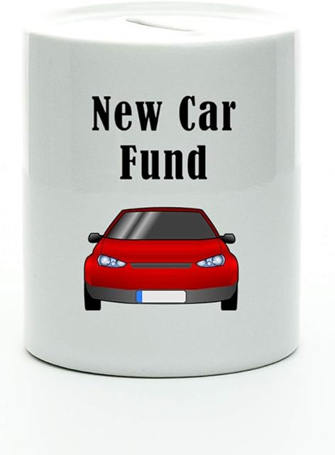 New Car Fund Ceramic Money Box - Piggy Bank - Money Jar - Boyfriend Gift - Couples Gift - Birthday Present