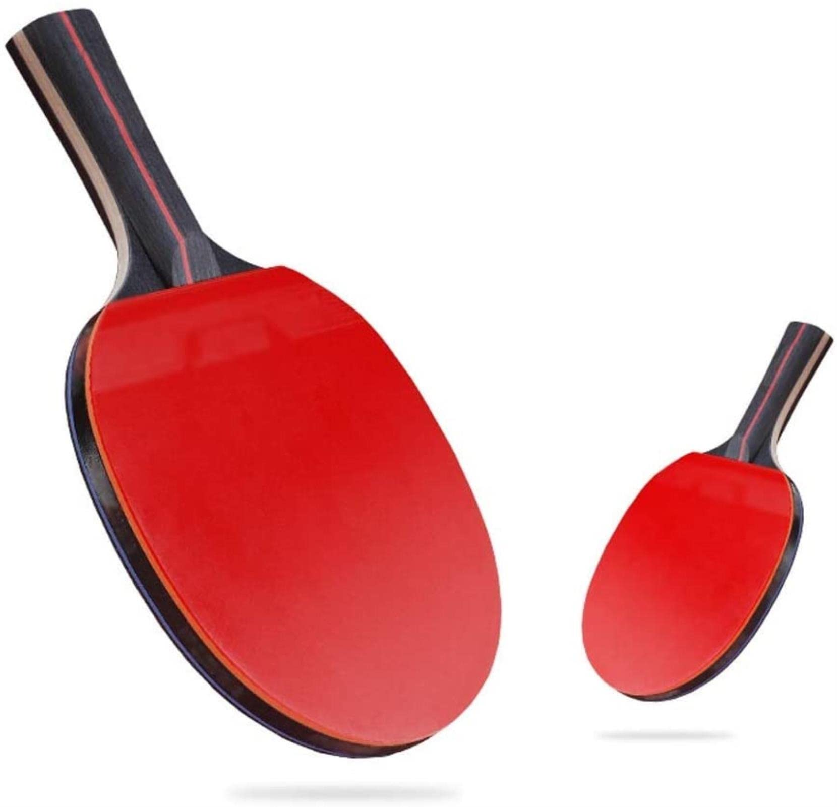 Tischtennisschläger, Set Doppelschläger enthält 3 Bälle 1 Schlägerset Doppelter Antihaft-Profi-Tischtennisschläger Tischtennisschläger-Set
