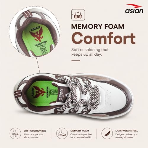 Image of ASIAN Mojo-05 Sneakers for Men | Stylish, Premium & Lightweight Casual Shoes for Boys | Ideal for Walking, Gym, Travel Comfortable & Durable Design
