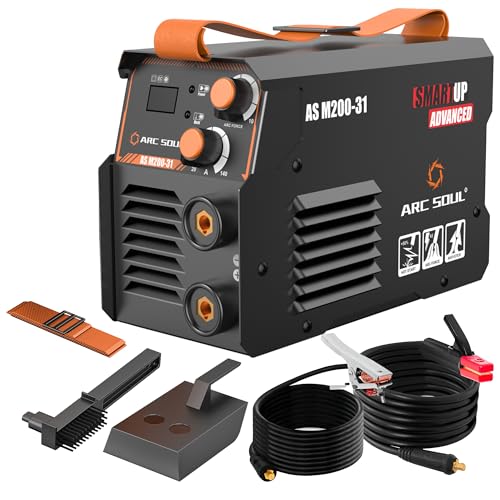 Image of AS M200-31 MMA Welding Machine | 200A | Built-in Hot Start & Anti-Stick | ARC Force Adjustable | VRD | 60% Duty Cycle | 7M Electrode Cable & 3M Earth Cable | 6 Months Warranty