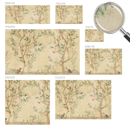 Papel pintado autoadhesivo para dormitorio que cubre imperfecciones con diseño de flores 6
