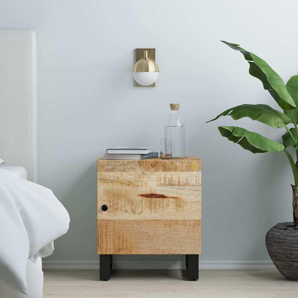 Table de Chevet Bois de Manguier Massif 40x33x46 cm