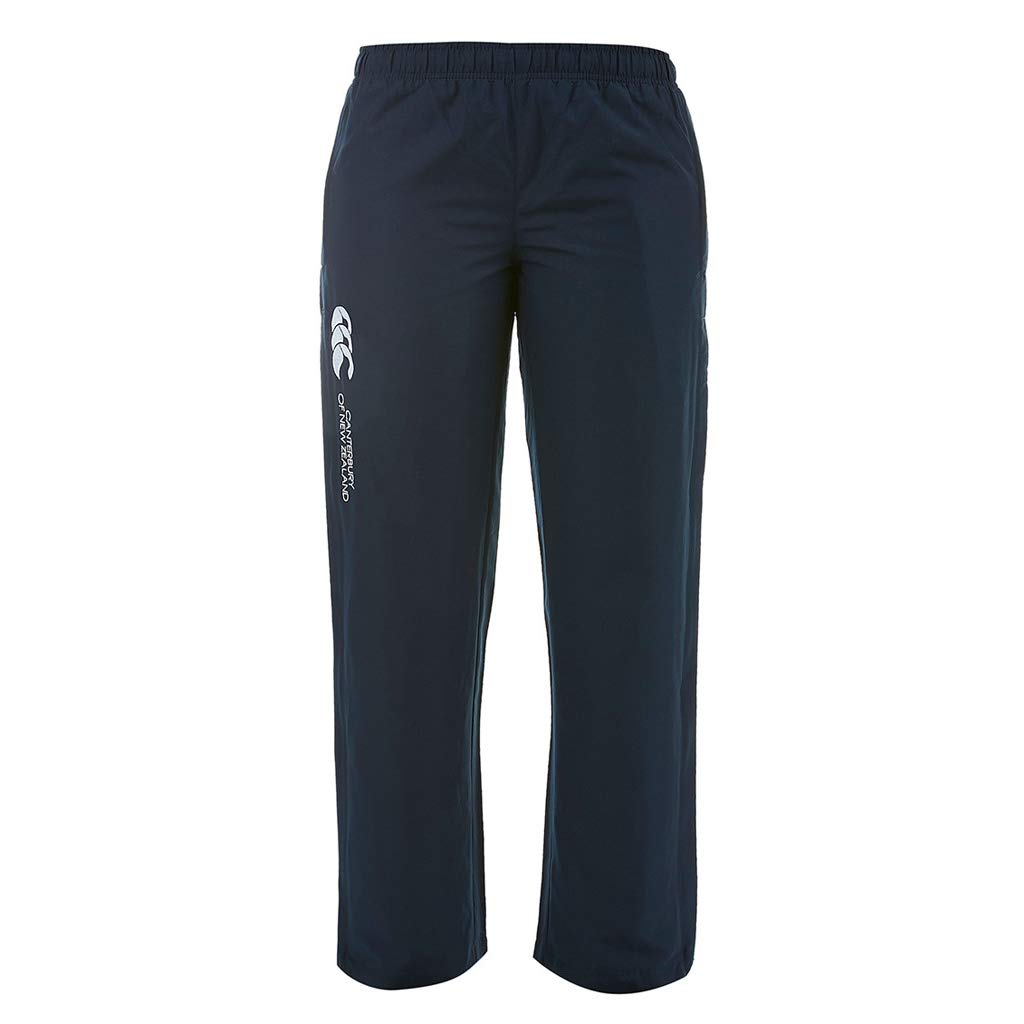 Canterbury Women's Navy Stadium Sports Trousers - Elasticated Waist, Side Zip Pockets, Size 10