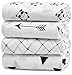 KiddyCare Baby Swaddle Blankets Unisex Swaddle Wrap Silky Soft Bamboo Muslin Swaddle Blanket - Swaddles for Baby Boy and Girl - Large 47" x 47" inches - Set of 4