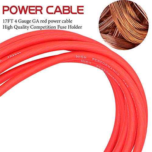 Image of 4 Gauge Amp Subwoofer Wiring Kit With Power,RCA,Speaker Wire for Car Audio